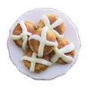 HOT CROSS BUNS ON PLATE
