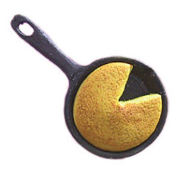 SKILLET CORNBREAD IN PAN