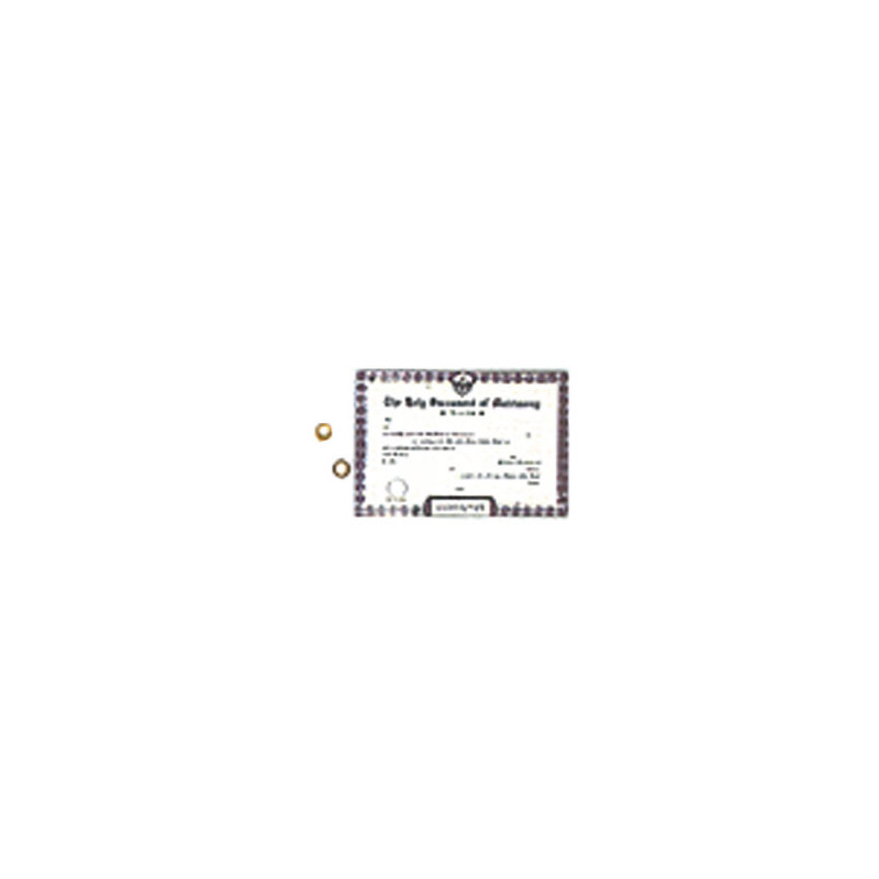 WEDDING CERTIF. W/2 WEDDING RINGS