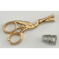 STORK SCISSORS AND THIMBLE