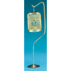 PARAKEETS IN BIRD CAGE,2 ASST COLOR BIRD