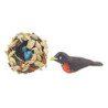 ROBIN & NEST W/EGGS
