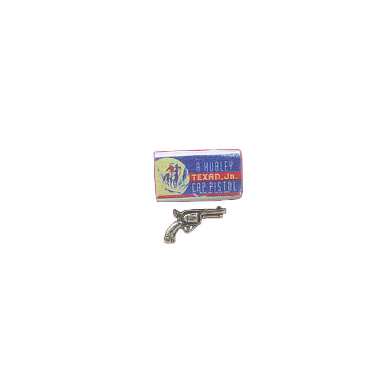 TOY SIX GUN BOX/W STERLING GUN