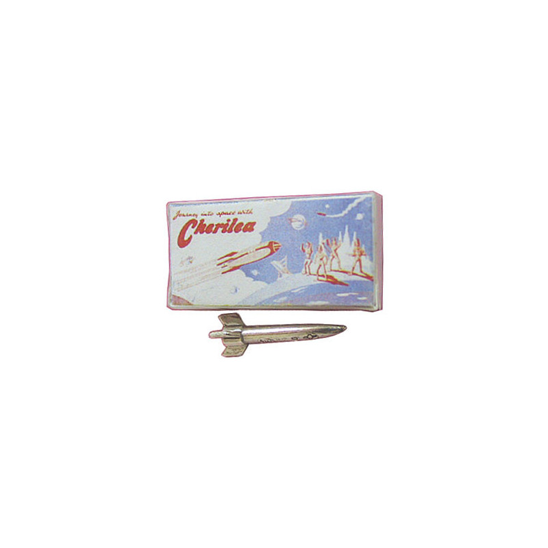 SPACE ROCKET BOX W/STERLING ROCKET