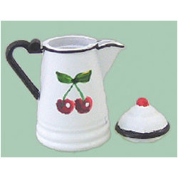 COFFEE POT W/CHERRIES