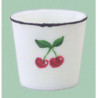 WASTE BASKET W/CHERRIES