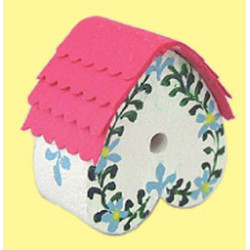BIRDHOUSE W/FLOWERS