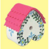 BIRDHOUSE W/FLOWERS