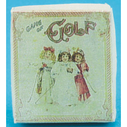 GAME OF GOLF W/CHILDREN, ANTIQUE REPROD