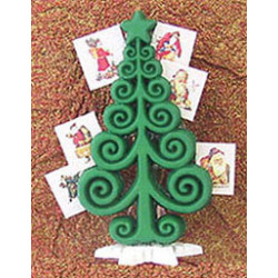 CHRISTMAS CARD HOLDER W/CARDS