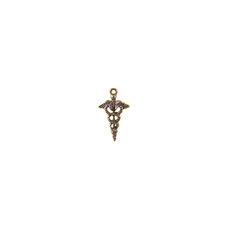 MEDICAL CADUCEUS STERLING SILVER
