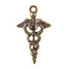 MEDICAL CADUCEUS STERLING SILVER