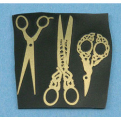BRASS NON-WRKG SCISSOR ASSORTMENT 1 SET