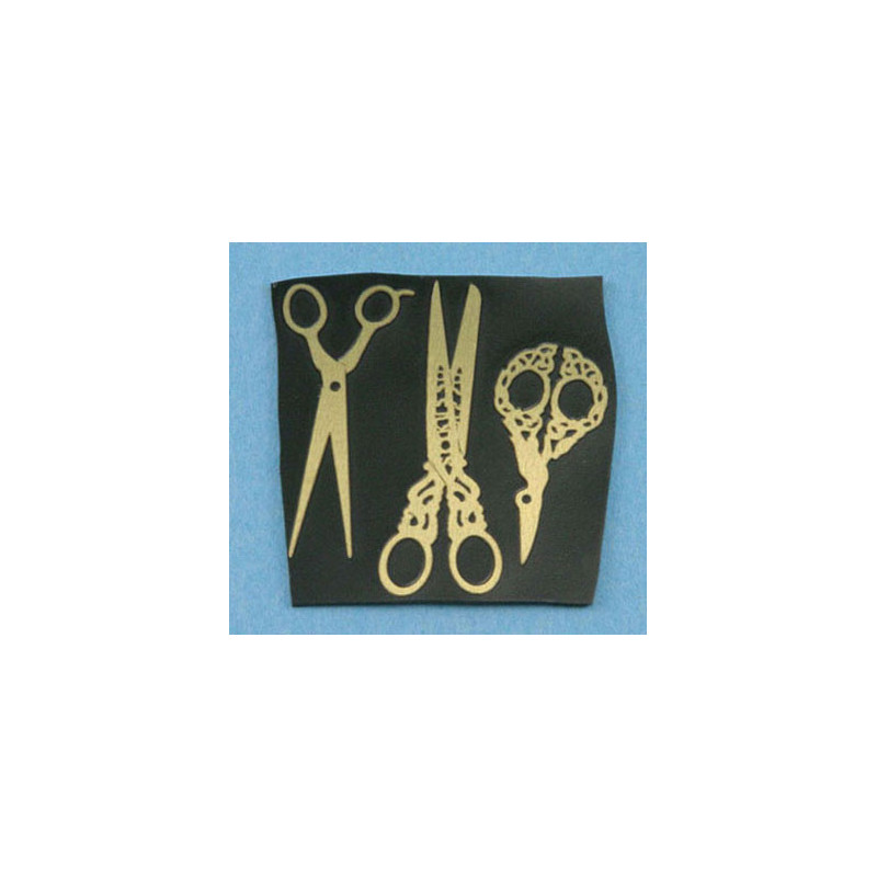 BRASS NON-WRKG SCISSOR ASSORTMENT 1 SET