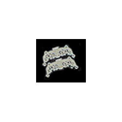 SILVER ORNATE PURSE CLASP 1 SET