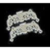 SILVER ORNATE PURSE CLASP 1 SET