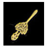 BRASS CHATELAINE