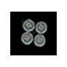 SILVER COAT BUTTONS 4PCS.