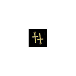 BRASS PLAIN CROSS 2PCS.