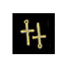 BRASS PLAIN CROSS 2PCS.