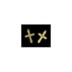 BRASS ORNATE CROSS 2PCS.