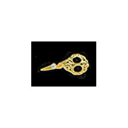 BRASS ENGRAVED EMBROIDERY SCISSORS