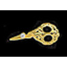 BRASS ENGRAVED EMBROIDERY SCISSORS