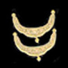 BRASS ENGRAVED PURSE CLASPS 1 SET