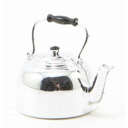 SILVER PLASTIC TEA KETTLE