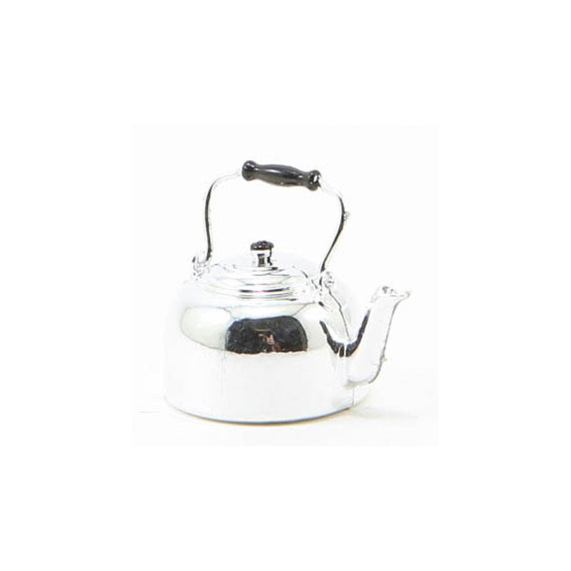 SILVER PLASTIC TEA KETTLE
