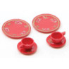 DINNERWARE SET-RED