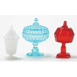 SET OF 3 ASSORTED CANDY DISHES