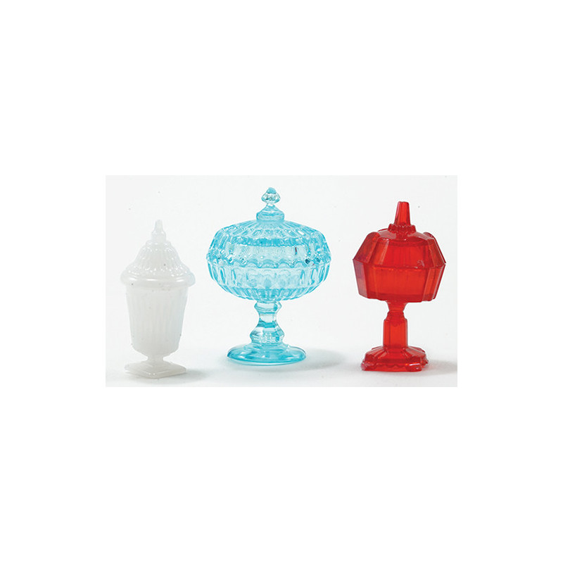SET OF 3 ASSORTED CANDY DISHES
