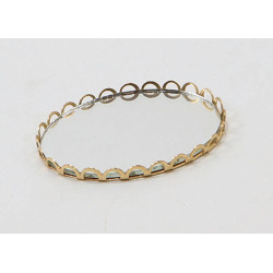 SMALL MIRRORED TRAY-GOLD