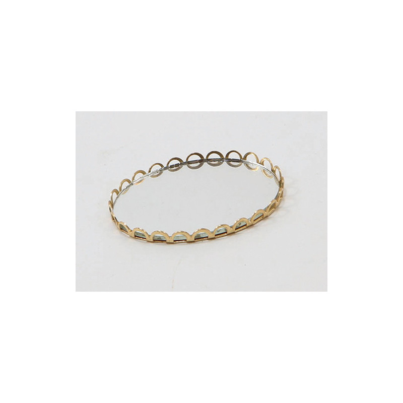 SMALL MIRRORED TRAY-GOLD