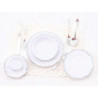 ONE PLACE SETTING-SILVER TRIM