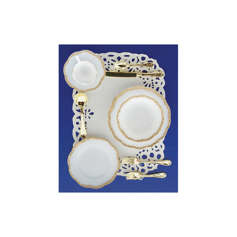 1 PLACE TABLE SETTING-GOLD TRIM