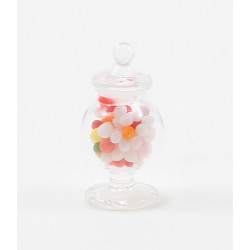 FTD. GLASS APOTHECARY CANDY JAR