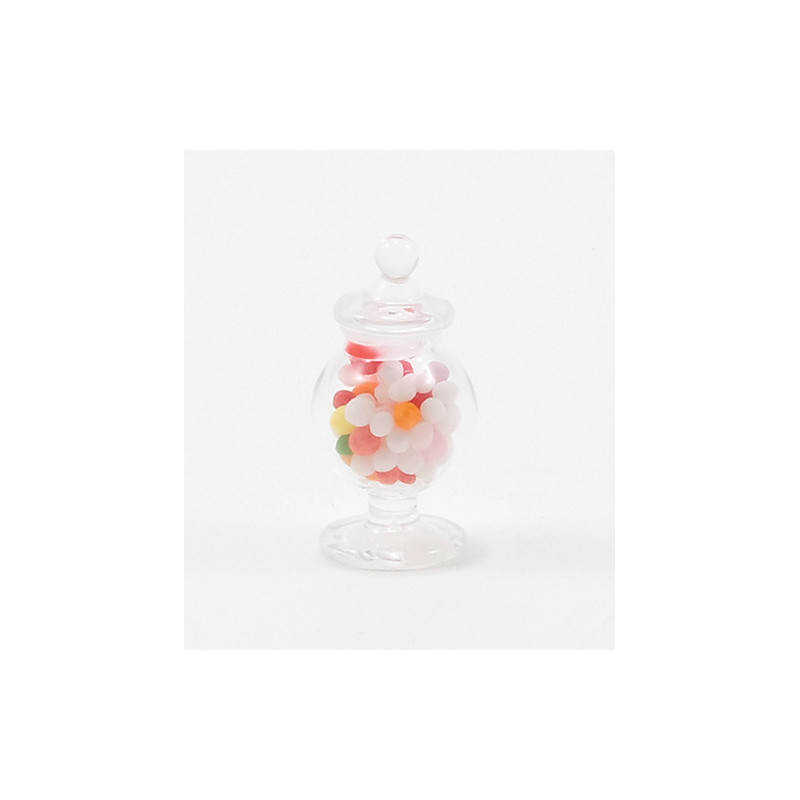 FTD. GLASS APOTHECARY CANDY JAR