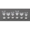 STEMWARE, CLEAR CUT, 6/PC