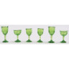 STEMWARE, GREEN, 6 PC