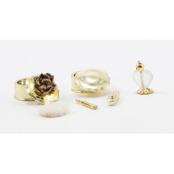 LADY'S BOUDOIR SET-GOLD