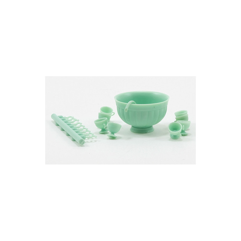 PUNCHBOWL SET, JADITE