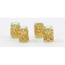 TUMBLER W/FILAGREE, 4/PC