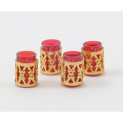 TUMBLER W/FILAGREE, 4/PC