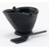 COAL SCUTTLE WITH SHOVEL & COAL