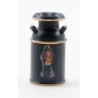 MILK CAN, BLACK W/DECAL