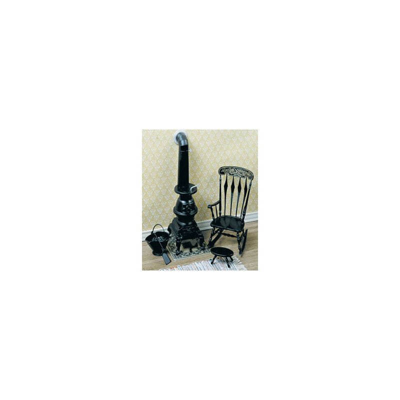 POT BELLY STOVE KIT, BLACK