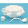 M-120W PUNCH BOWL SET MINIKIT, WHITE
