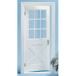 COLONIAL CROSSBUCK DOOR NO/MULLION